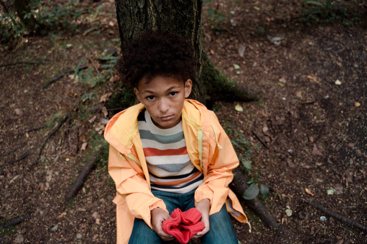 Raincoat forest teen hairstyle shown on a teenager.