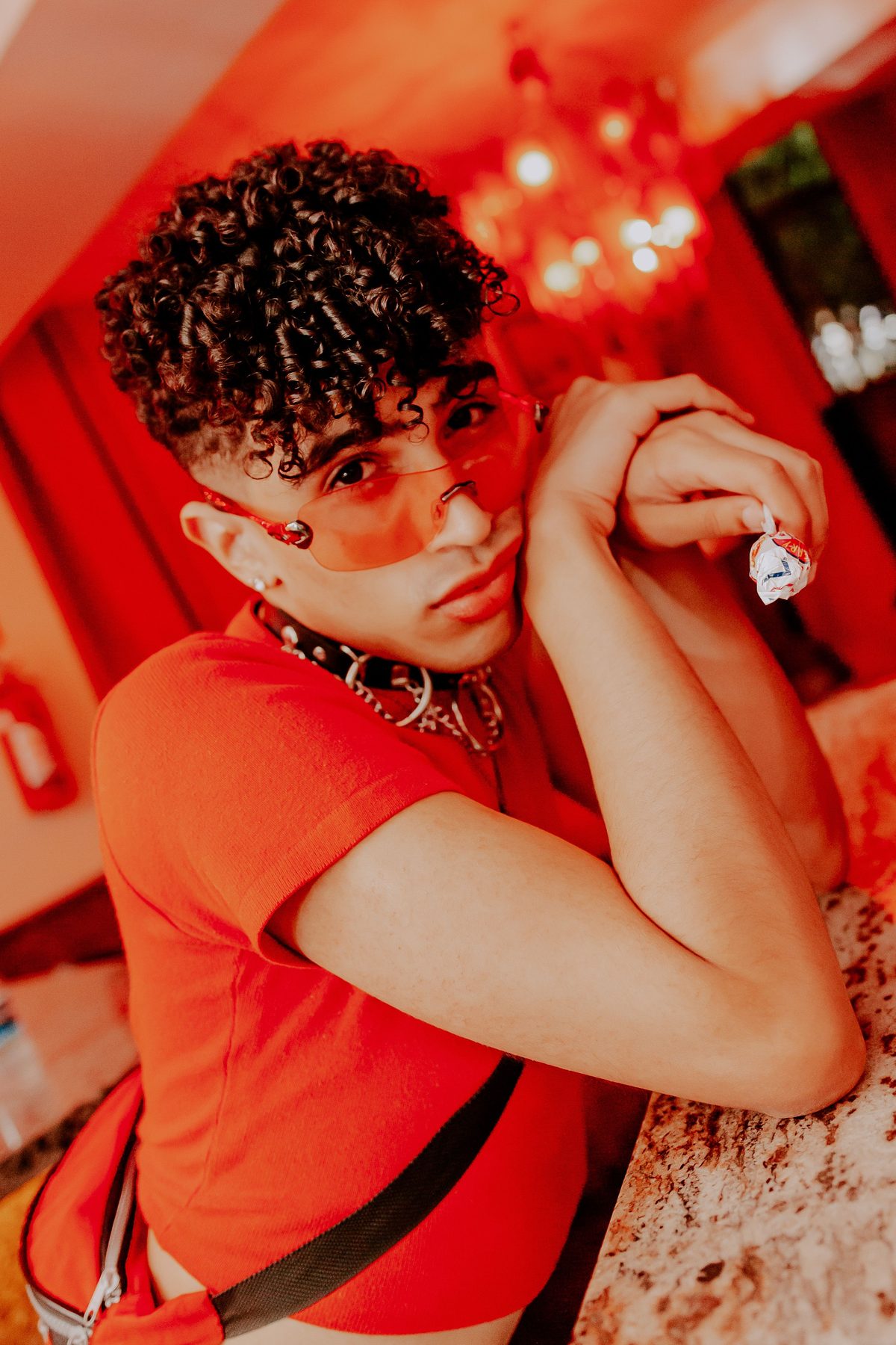 Red-Shade Street Style hairstyle shown on a teenager.