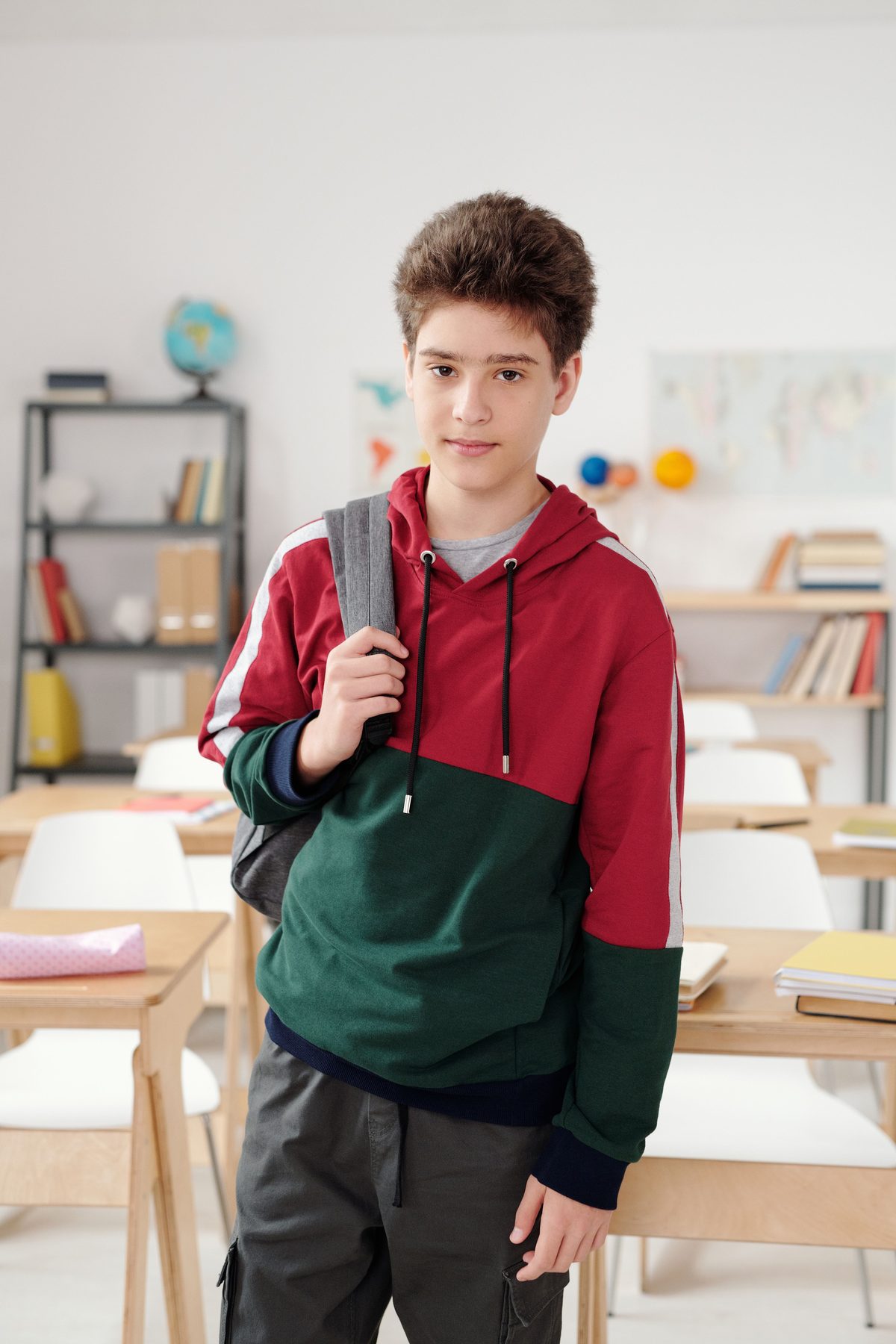 Classroom-Bright Scholar hairstyle shown on a teenager.