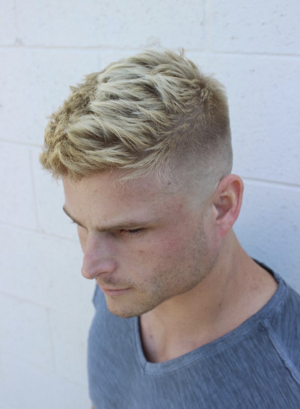 Low Burst Fade haircut reference showing disconnected statement