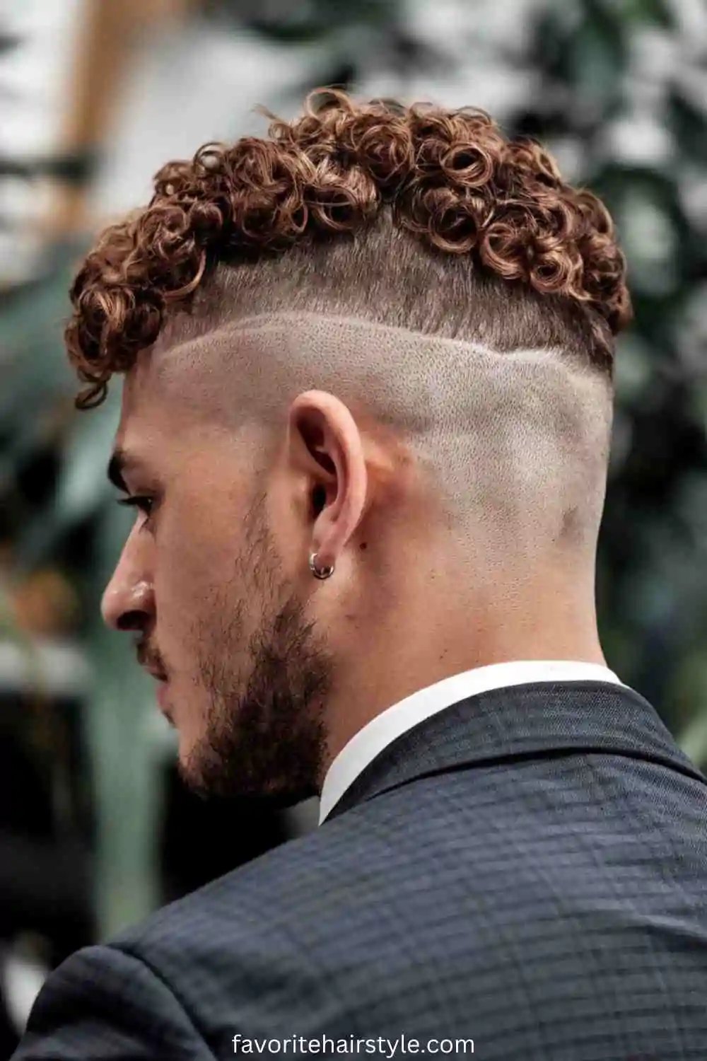 Low Burst Fade haircut reference showing beard-connected blend