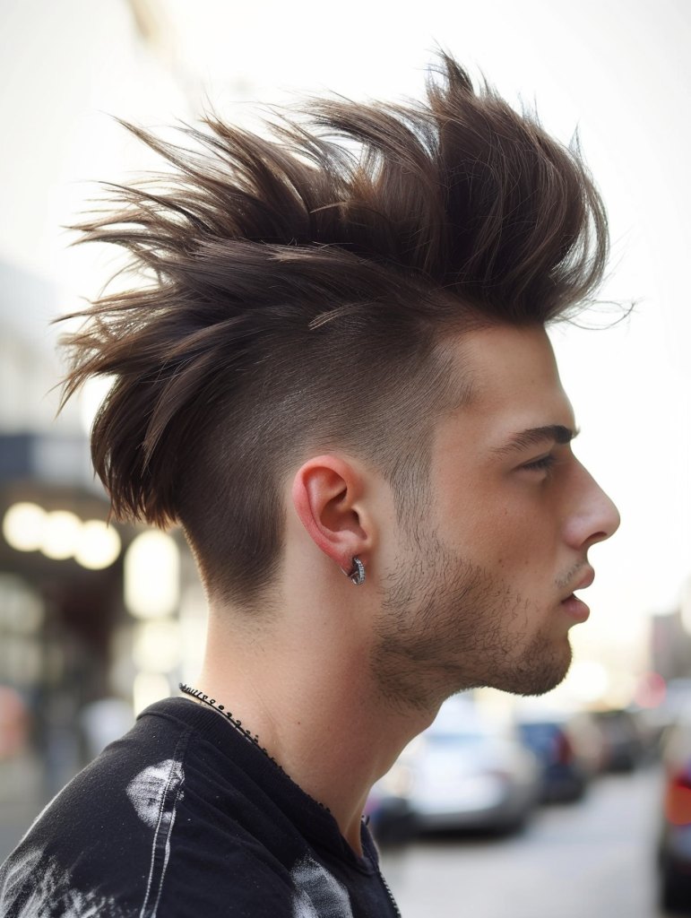 Low Burst Fade haircut reference showing editorial sharp finish
