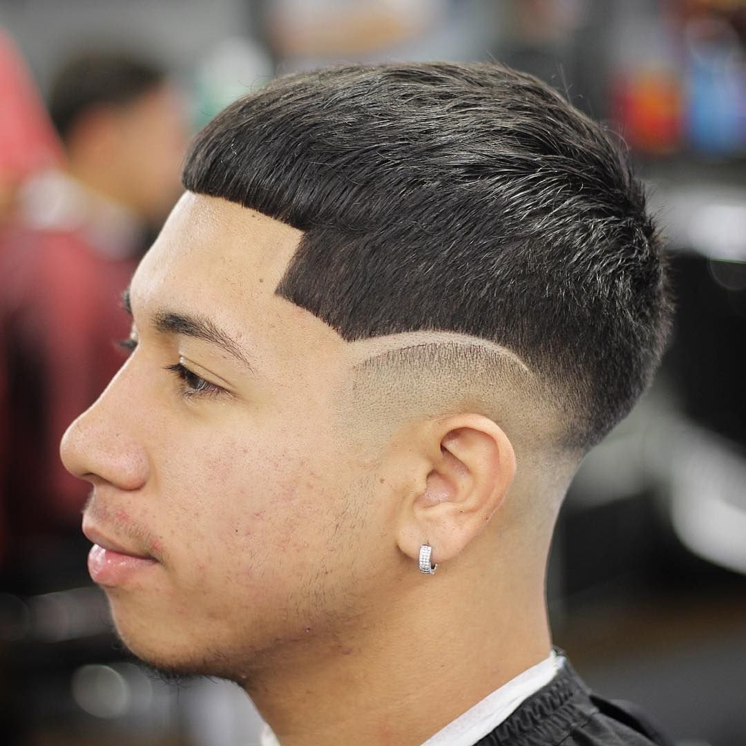 Essential Burst Fade haircut reference showing textured forward top