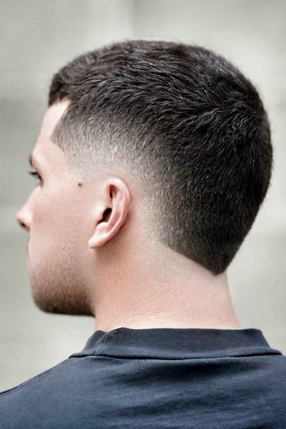 Essential Burst Fade haircut reference showing textured forward top