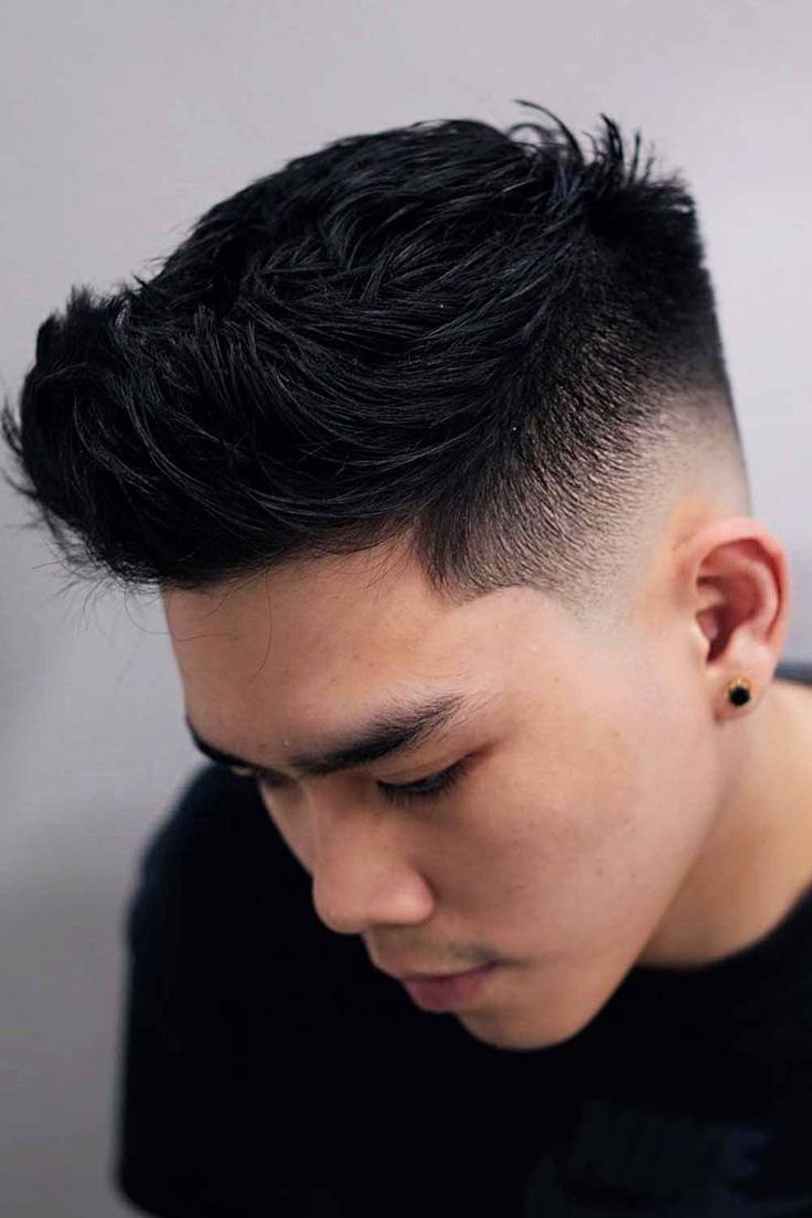 Essential Burst Fade haircut reference showing textured forward top
