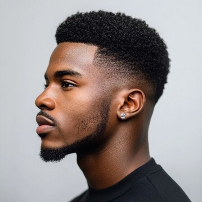 Essential Burst Fade haircut reference showing compact crop
