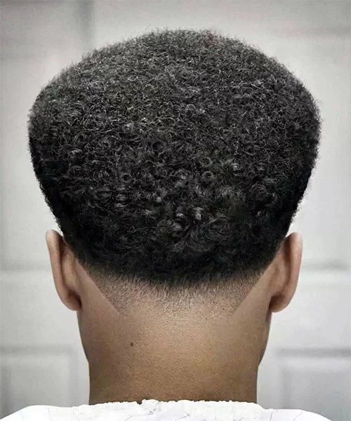 Essential Burst Fade haircut reference showing disconnected statement