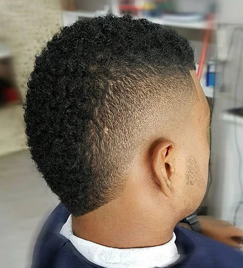 Low Burst Fade haircut reference showing loose natural movement