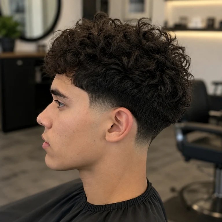 Mid Taper Fade Curly Hair: Styles, Barber Script & Curl Care