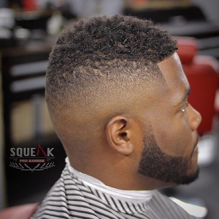 Close crop showing a soft blend that stays concentrated around the ear.