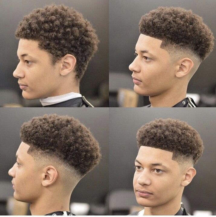 Multiple profile angles showing how the fade bends behind the ear.