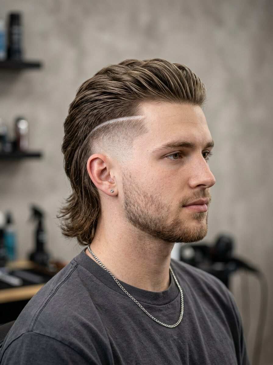 Low Burst Fade haircut reference showing compact crop
