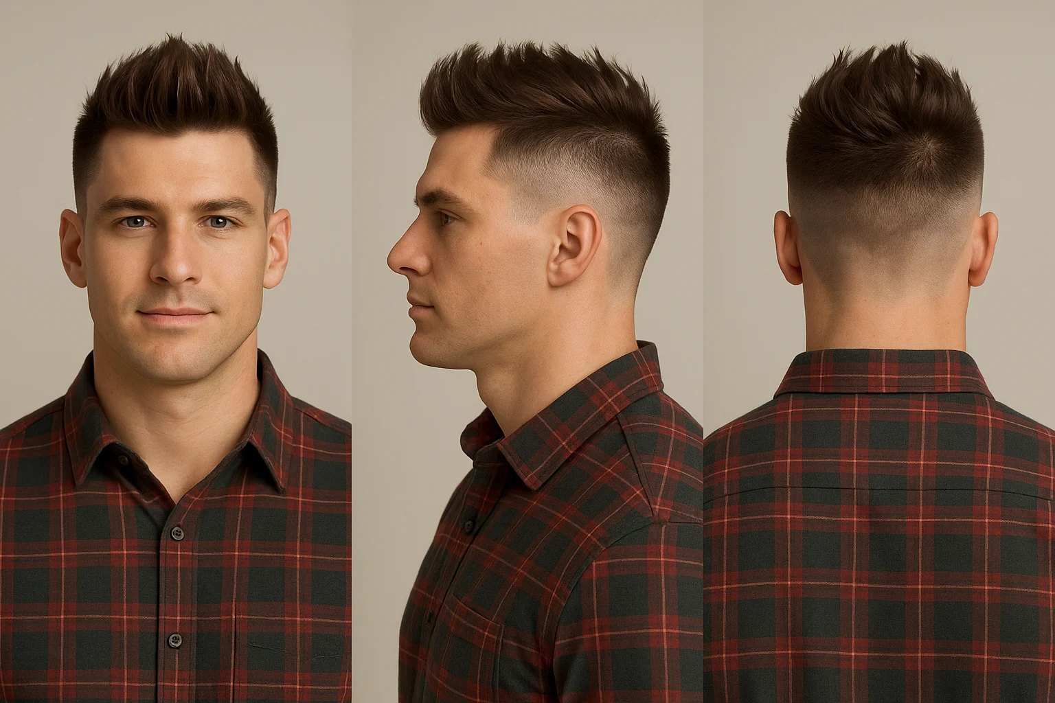 Burst Fade for Fine Hair haircut reference showing the low-profile arc