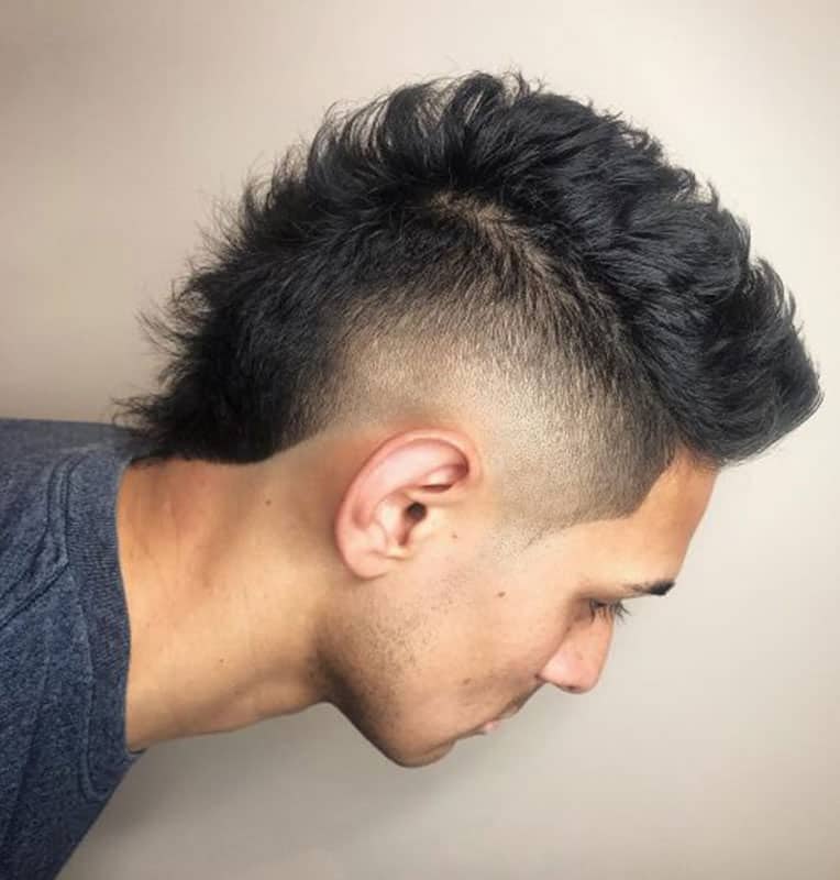 High Burst Fade haircut reference showing loose natural movement
