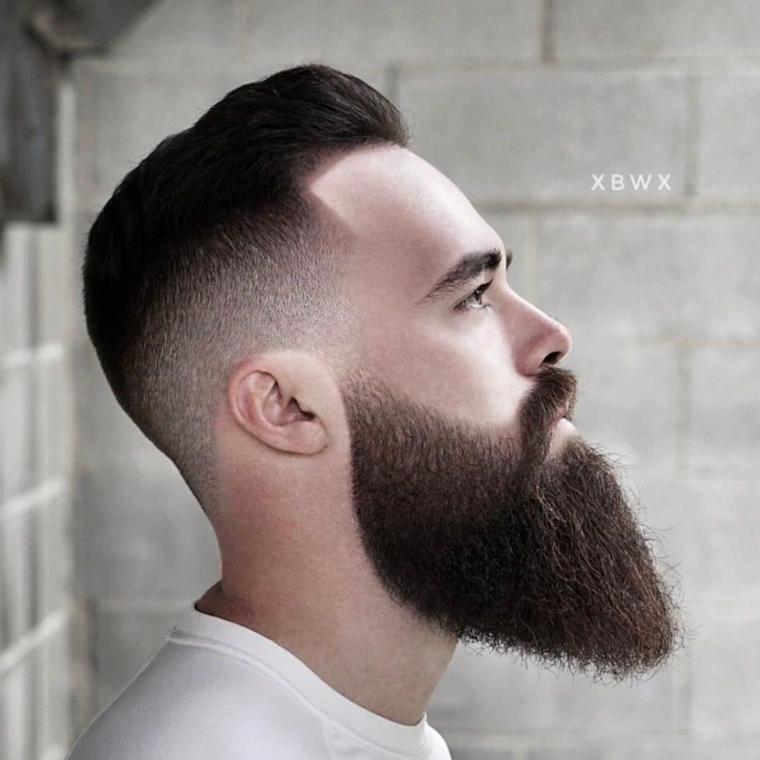 Burst Fade Mullet haircut reference showing the low-profile arc