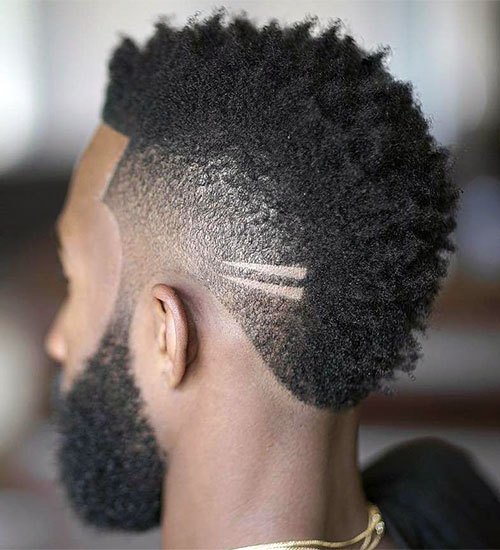 Burst Fade for Fine Hair haircut reference showing soft temple transition
