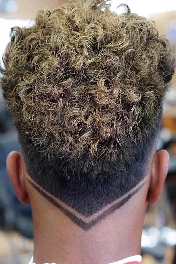 Burst Fade for Fine Hair haircut reference showing natural neckline