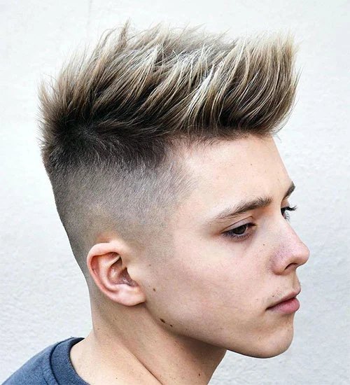 Short Burst Fade haircut reference showing the low-profile arc