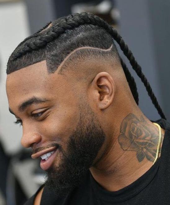 Mid Burst Fade haircut reference showing the clean mid burst