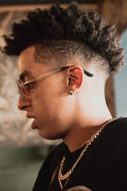 Man with thick textured hair